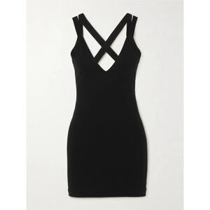 NWT GAUGE81 Palmer ribbed stretch-jersey mini dress black size small retail $595